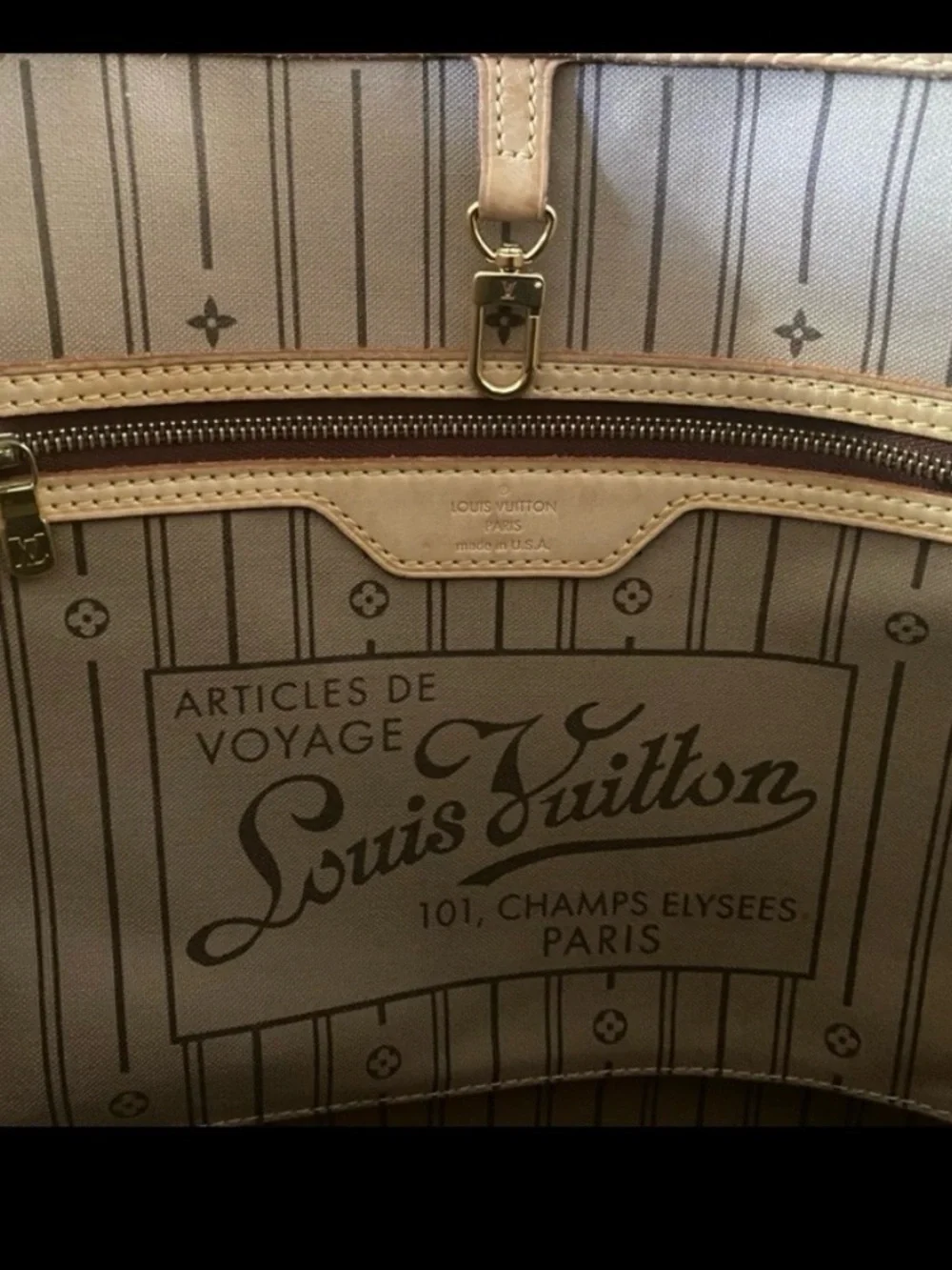Louis Vuitton Monogram Never Full Tote with Vachetta Trim - Picture 8 of 16